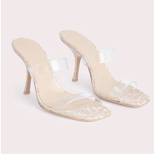 BY FAR Clara / disco ball hologram